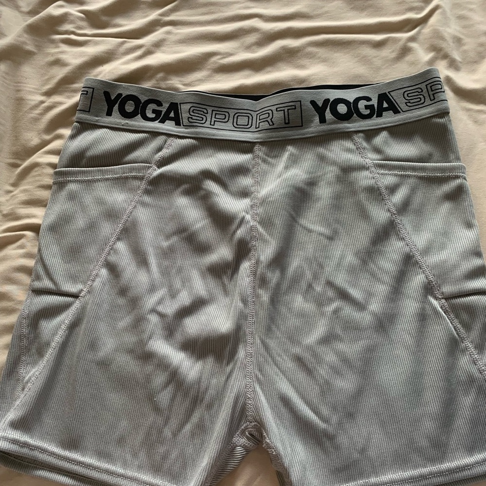 Gray Biker Shorts